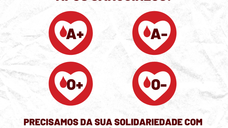 Banco de Sangue de Sertãozinho necessita com urgência de doações dos tipos O e A